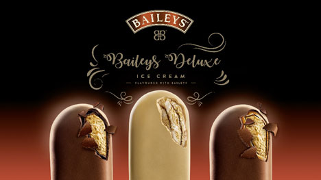 Vom Schriftzug bis zu Shooting: Hajok kreiert den Look der neuen Baileys-Eissorten (Foto: Hajok)