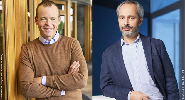 Bertelsmann erweitert Group Management Committee - Andreas Barth und David Larramendy sind ab dem 1. September 2024 Mitglieder des Bertelsmann-GMC – Fotos: Bertelsmann, Kai Uwe Oesterherlweg und M6, Léa Crespi, Pasco & Co