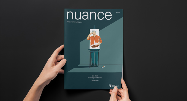 Basler Kantonalbank launcht Private-Banking-Magazin - Mit "Nuance" erweitert die Basler Kantonalbank ihre Kundenkommunikation um ein Magazin, das über Finanzthemen hinausblickt – Foto: Scholtysik