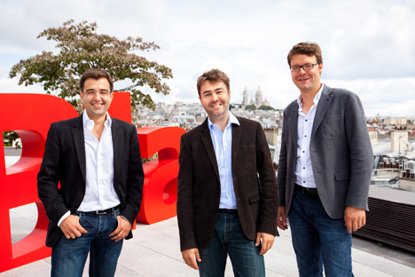 200 Millionen US-Dollar für BlaBlaCar - v.l. Das Gründertrio Nicolas Brusson, Frédéric Mazzella und Francis Nappez (Foto: BlaBlaCar)