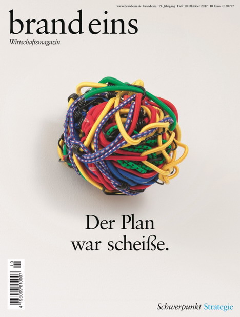 Cover des Monats: 'brand eins' zeigt den Weg aus der Strategiefalle - Cover des Monats Oktober 2017