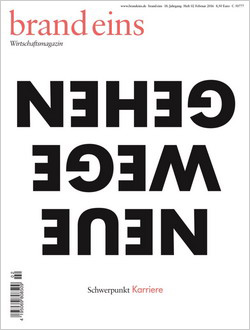 Cover des Monats: 'brand eins' ist der Gewinner vom Februar 2016 -