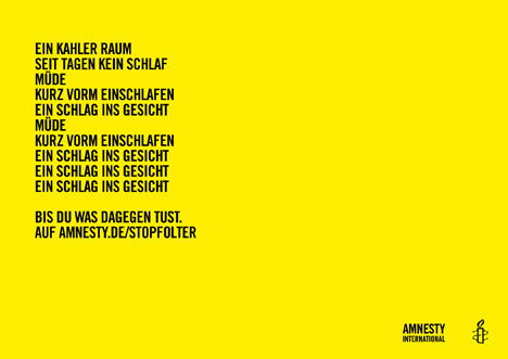 dieckertschmidt verfasst 'Poems of Horror' für Amnesty International -
