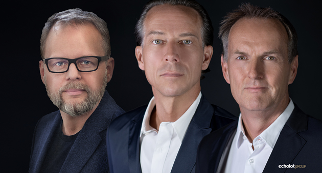 echolot. Group gründet Dependance in Hamburg - (v.l.) echolot Digital-Geschäftsführer Jan Sass, CVO Helge Urlich und echolot. Group CEO Axel Wolfgang - Foto: echolot. Group