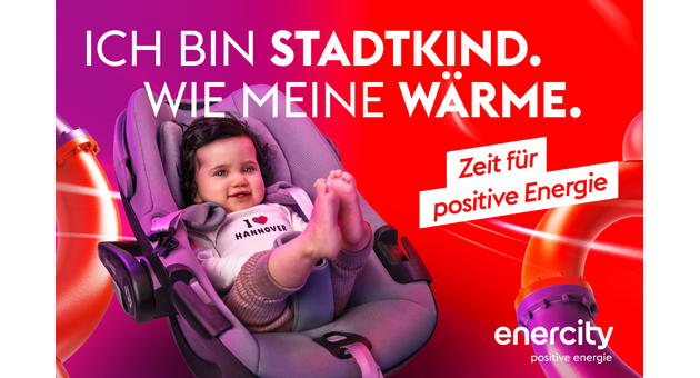 Ein Motiv aus der neuen thjnk-Kampagne fr enercity mit dem Slogan Zeit fr positive Energie - Abb.: thjnk