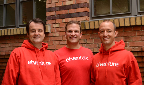 Ernst & Young kauft Digitalexpertise ein: Grünes Licht für etventure-Übernahme - Bald unter dem Dach der EY-Gruppe: die etventure-Gründer Christian Lüdtke, Philipp Depiereux und Philipp Herrmann (v.l.)