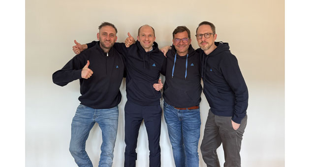 Funke übernimmt Social Recruiting-Start-up everbay - Freuen sich auf die künftige Zusammenarbeit (v.l.n.r.): Peter Kirchner, Alexander Pelka, Martin Plöckl und Matthias Oden - Foto: Funke