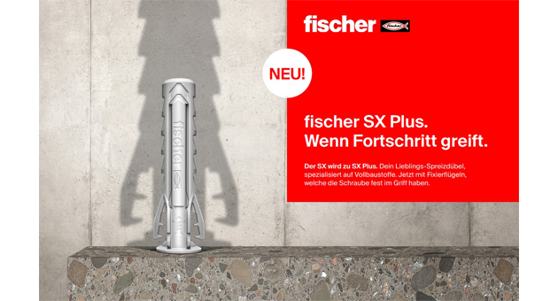 Die Crew begleitet Produkteinführung bei Fischer - Die Crew gestaltet die Produkteinführungskampagne der neuen Dübelserie SX-Plus aus dem Hause Fischer - Foto: Die Crew
