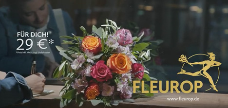 Erstmals wirbt Fleurop auerhalb von Schenk-Anlssen wie Mutter- oder Valentinstag im TV  (Screenshot: Fleurop)