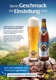 Franziskaner Alkoholfrei: integrierte Kampagne von coma, Pitch läuft noch -