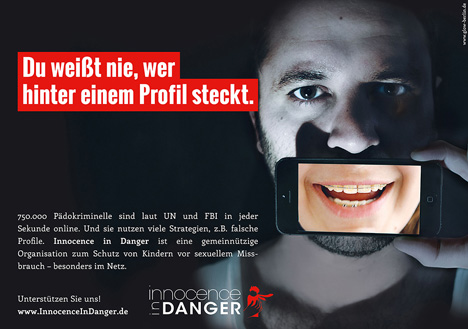 glow warnt für Innocence in Danger vor Kriminellen im Netz -