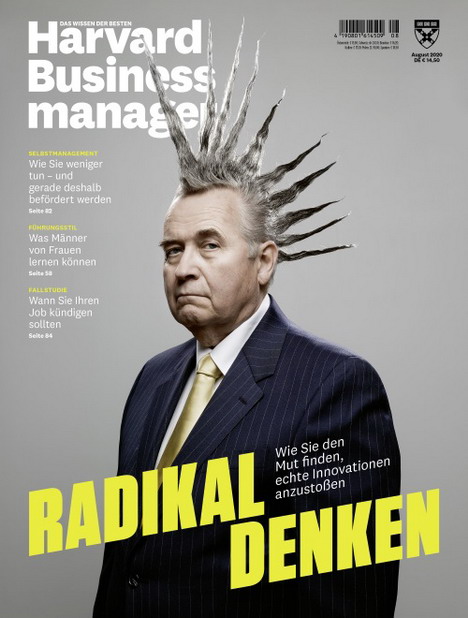 Cover des Monats Juli 2020: 'Harvard Business Manager' steckt den Punk in den Anzug -
