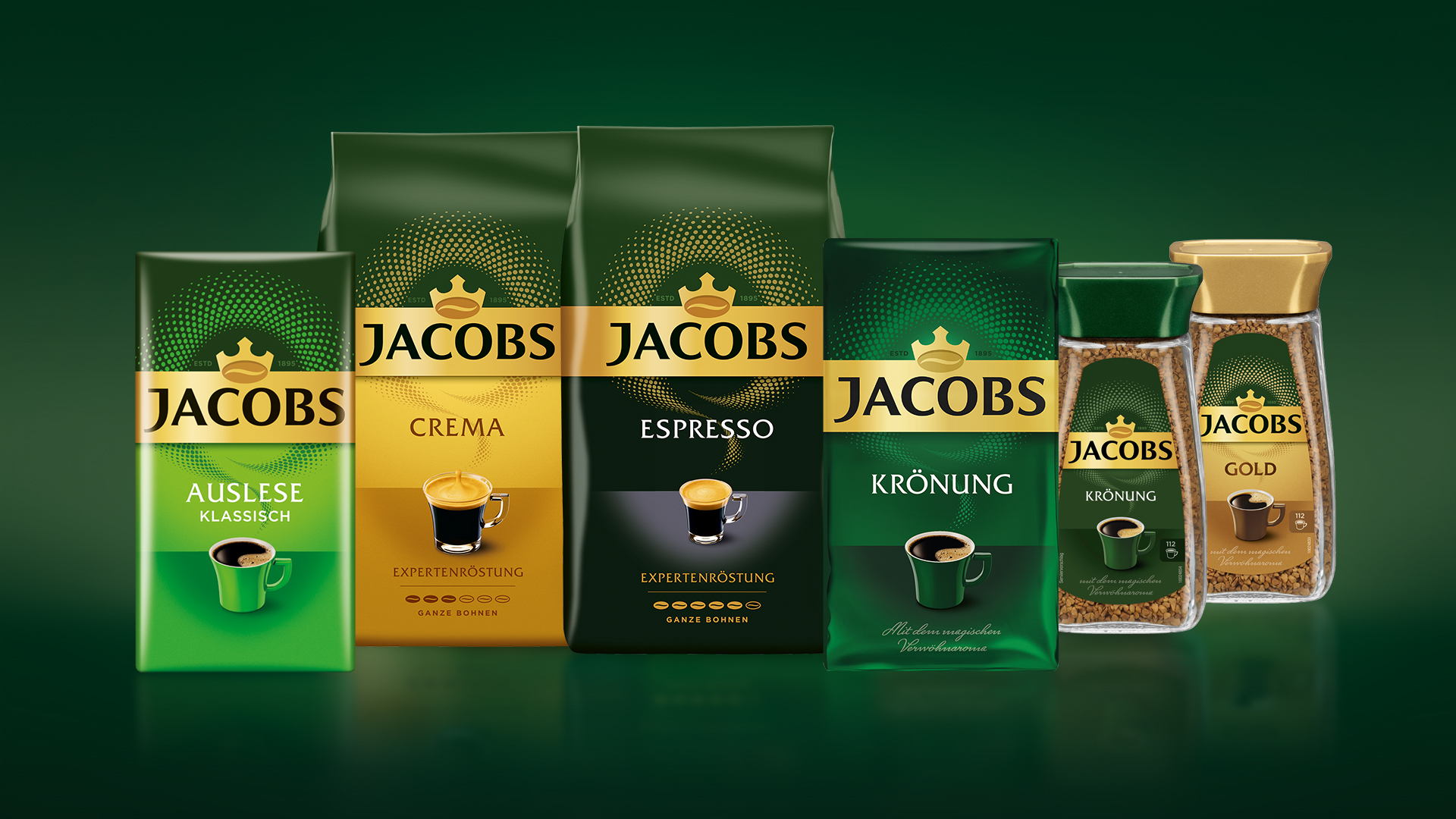 Jacobs verbindet neuen Markenauftritt mit großer Mission - Im Rahmen seines Relaunches hat Jacobs seinem Kaffee-Sortiment ein einheitliches Design spendiert Foto: Jakobs