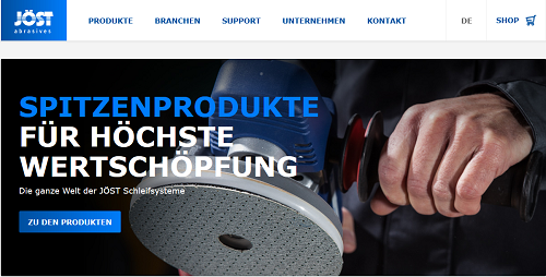 cyperfection unterstützt Schleifmittel-Anbieter Jöst Abrasives bei der digitalen Transformation - Jöst Abrasives wird bereits seit 2016 von cyperfection betreut. Zuletzt erarbeitete die Agentur den neuen Markenauftritt sowie das Re-Design der Unternehmenswebsite (Foto: cyperfection)