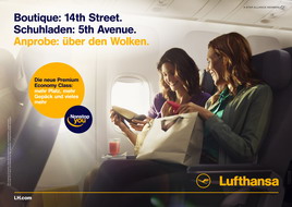 Lufthansa launcht neue Premium Economy Class mit weltweiter Kampagne -