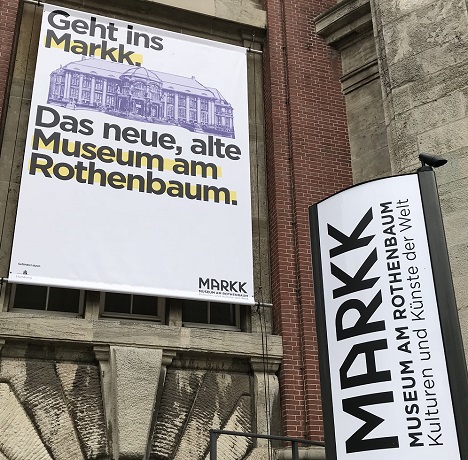 Rocket & Wink präsentiert neues CD des Museums am Rothenbaum - "Geht ins MARKK" heißt es auf den Plakaten, die ab sofort in Hamburg für das Museum am Rothenbaum werben (Foto: Yvonne Wodzak)