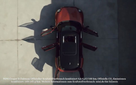 Jung von Matt/Spree und der Mini Clubman öffnen neue Türen - JvM/Spree entwickelt die internationale Launchkampagne (Screenshot: YouTube/Mini Deutschland)