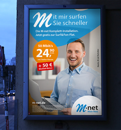 M-net-Frhjahreskampagne von straight (Foto: straight)