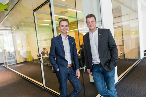 netzkern wächst zweistellig auf 7,7 Mio. Euro Honorarumsatz - v.l.: die netzkern-Vorstände Daniel Schulten und Thomas Golatta (Foto: netzkern)