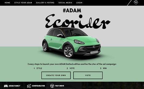 MRM//McCann zündet für Opel nächste Stufe für #ADAMyourself - Auf der Kampagnen-Microsite www.adamyourself.com halten die Lifestyle-Blogger in den kommenden Monaten ihre Erlebnisse mit dem Opel ADAM fest (Foto: Opel)