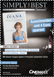 'Petra' und Cinemaxx laden zur Kinopremiere von "Diana" -