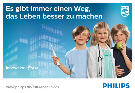 Die Kinderreporter sollen auf unterhaltsame Weise die Kernthemen von Philips vermitteln (Foto: Philips)