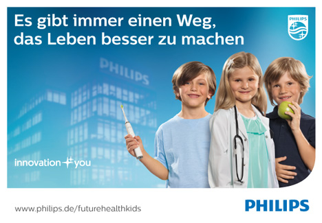 UDG und Philips suchen nach Innovationen für gesünderes Leben - Die Kinderreporter sollen auf unterhaltsame Weise die Kernthemen von Philips vermitteln (Foto: Philips)