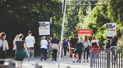 Polycore: Purpose over money - Für die Drogeriemarktkette Budnikowski organisierte Polycore zum G20-Gipfel eine Tweetwave mit den Global Goals (Foto: Julia Schwendner)
