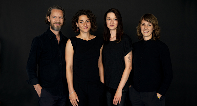 Raufeld gründet Unit für Nachhaltigkeitskommunikation - (v.l.) Till Schröder (Konzept & Strategie Nachhaltigkeitskommunikation), Claudia Berti (Specialist in Corporate Responsibility and Sustainability), Alexandra Prause, (Projektleitung), Miia Novak (Business Management) - Foto: Raufeld