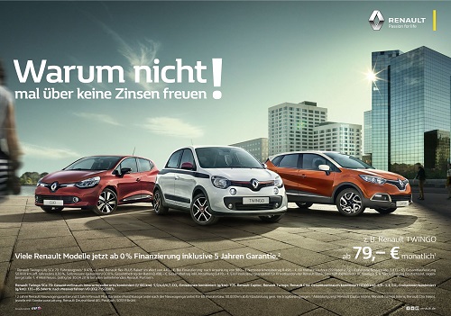 Renault und Publicis Pixelpark starten Markenplattform 'Warum nicht!' - Hauptdarsteller des neuen Renault-Auftritts sind die Modelle des Autobauers (Foto: Renault)