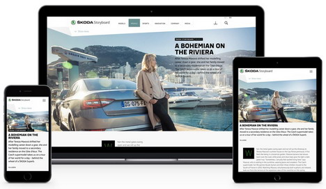 C3 macht Content für neuen Skoda Kodiaq - Im Zentrum der Maßnahmen: der Newsroom 'Škoda Storyboard' (Foto: C3)