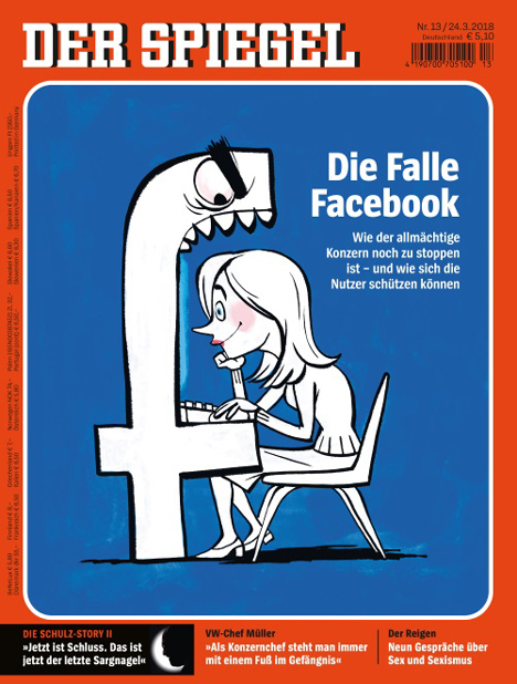 Gewinner-Cover 'Der Spiegel' mit 'Die Falle Facebook' (Foto: Spiegel-Verlag)