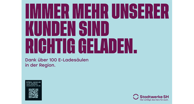 Blood Actvertising modernisiert Marke der Stadtwerke SH - Die Kampagnenmotive der Kampagne "Hier schlägt das Herz für euch" der Stadtwerke SH wurden von der Hamburger Agentur Blood Actvertising entwickelt - Foto: Blood Actvertising