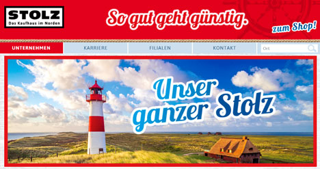 Logic Joe bringt frischen Wind in den Webshop von Kaufhaus Stolz - (Screenshot: unternehmen.kaufhaus-stolz.com)