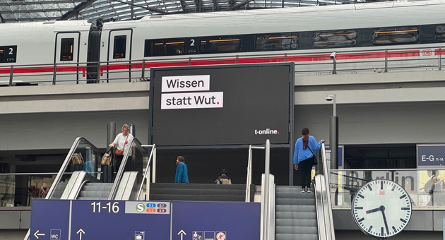 Rebranding für Marke "T-Online" - Mit kernigen Aussagen will sich T-Online als seriöse Journalismusplattform positionieren – Foto: Dog Ear Film