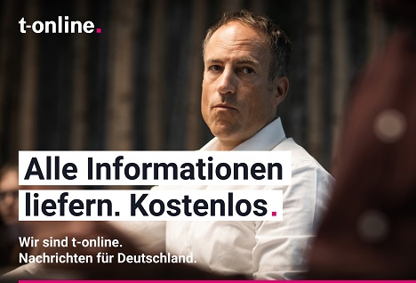 Dog Ear Films entwickelt neue Markenkampagne für t-online - Unter dem Motto "Nachrichten für Deutschland" hat t-online Anfang der Woche eine neue Markenkampagne ausgerollt. (Abb.: Ströer)