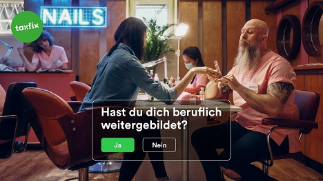 Serviceplan startet erste Flaggschiff-Marken-Kampagne für Taxfix - Taxifix übermittelt bis zu 3.300 Steuererklärungen pro Tag an die Finanzämter und zählt mehr als 2,1 Millionen Download (Foto: Taxifix)
