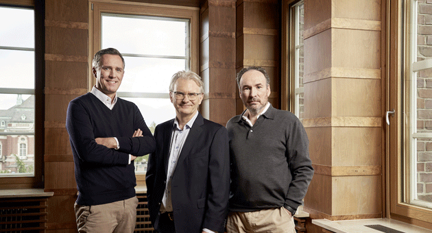 Der neue CEO Marc Berg neben den Grndern und zuknftigen Chairmen Dr. Friedrich Schwandt und Hubert Jakob (vlnr.)  Foto: Statista GmbH