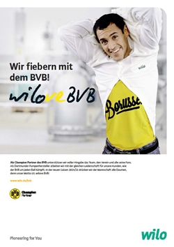 BVB-Sponsor Wilo launcht Sponsoringkampagne mit Grey-Tochter Gramm -