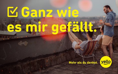 Neuer Markenauftritt: Aus Yello Strom wird Yello - Am neuen Markenauftritt sind die Agenturen pilot, Strichpunkt und comevis beteiligt (Foto: Yello)